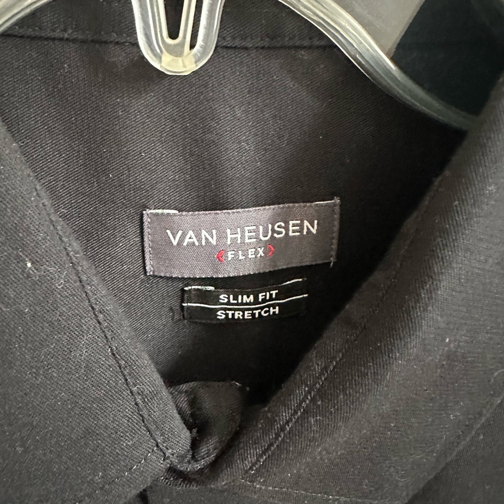 Van Heusen Flex Black Stretch Shirt